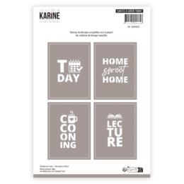 Dies Découpe Les Ateliers de Karine - Matrice de découpe CARTES A CREER TODAY - Collection HISTOIRES AU NATUREL 