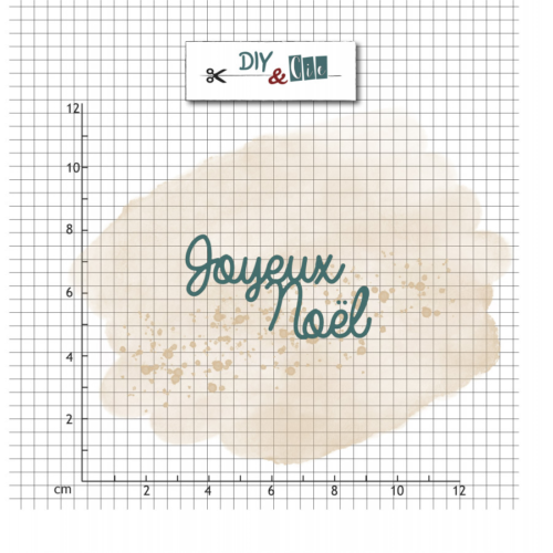 Dies Découpe DIY & CIE - Matrice de découpe JOYEUX NOEL