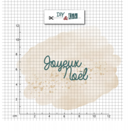 Dies Découpe DIY & CIE - Matrice de découpe JOYEUX NOEL