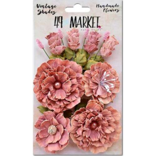 Fleurs en Papier -  Vintage Shades Bouquet CERISE 49 Market