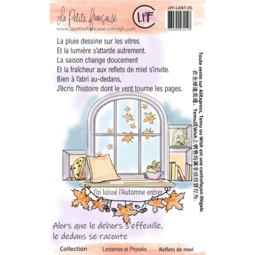 Tampon CLEAR - REFLETS DE MIEL - Collection LANTERNES ET PHYSALIS  - La Petite Française