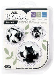 Attaches Parisiennes - Brads Noir et Blanc (x54) We are Memory