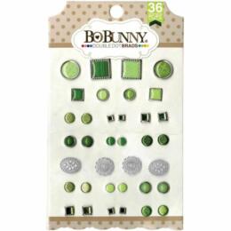 Attaches Parisiennes - Brads Fantaisies Emeraude (x36) Bo Bunny