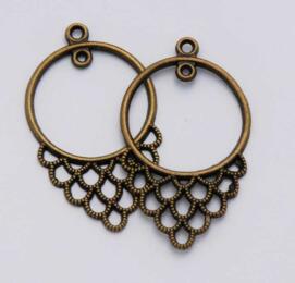 Chandeliers Rond Bronze Antique (x2)