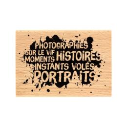 DESTOCKAGE - Tampon Bois Florilèges Design - Instants Volés