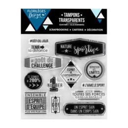 Tampon Clear Florilèges Design - Capsule Avril 2017 - Nature Sportive