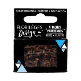 Attaches Parisiennes - Mini Brads CAPPUCCINO (x60) Florilèges Design