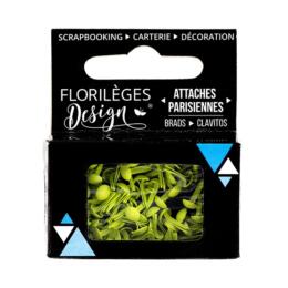 Attaches Parisiennes - Mini Brads ALOE VERA (x60) Florilèges Design