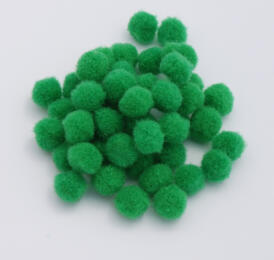 Pompons 15mm - VERT FORET (x40u)