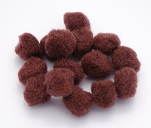 Pompons 25mm - BRUN (x25u)