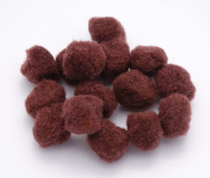 Pompons 25mm - BRUN (x25u)
