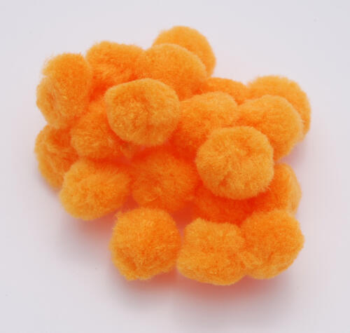 Pompons 25mm - ORANGE (x25u)