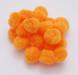 Pompons 25mm - ORANGE (x25u)