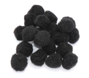 Pompons 25mm - NOIR (x25u)