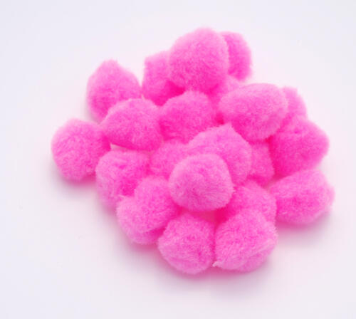Pompons 25mm - ROSE BONBON (x25u)