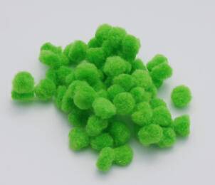 Pompons 15mm - VERT POMME (x40u)