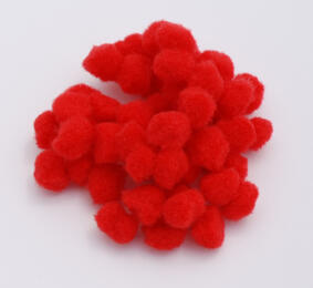 Pompons 15mm - ROUGE (x40u)