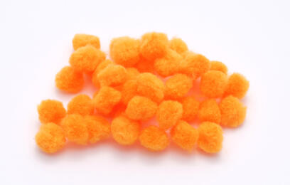 Pompons 15mm - ORANGE (x40u)