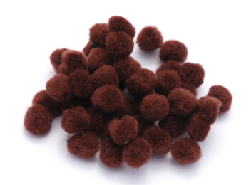 Pompons 15mm - BRUN (x40u)