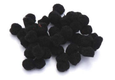 Pompons 15mm - NOIR (x40u)
