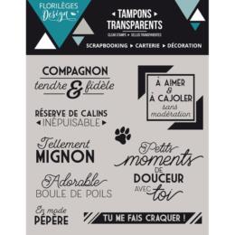 Tampon Clear Florilèges Design - Capsule Boule de Poils Juin 2017 - Compagnon Fidèle