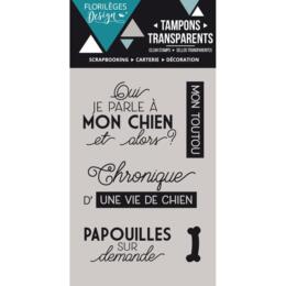 Tampon Clear Florilèges Design - Capsule Boule de Poils Juin 2017 - Une Vie de Chien