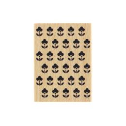 DESTOCKAGE - Tampon Bois Florilèges Design - Petites Fleurettes