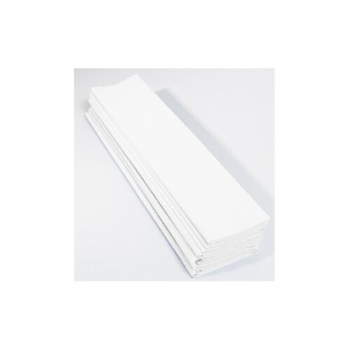 Papier Crépon - BLANC  (2x0.50m) 10 Feuilles