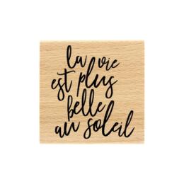 DESTOCKAGE - Tampon Bois Florilèges Design - La Vie au Soleil