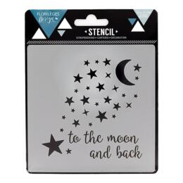 Pochoir Florilèges Design - Capsule Janvier 2017 - To The Moon