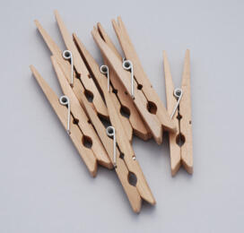 Pinces à Linge en bois 7.2cm - NATURELLE (x24)