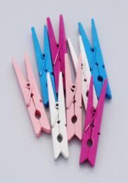 Pinces à Linge 7.2cm - COULEUR Vives (x10)