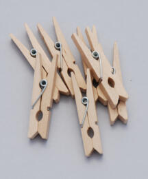 Pinces à Linge en bois 4.5cm - NATURELLE (x40) + 20 GRATUITES