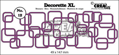 Dies Crealies -  Frise Interlocking Squares  DECORETTE XL 12