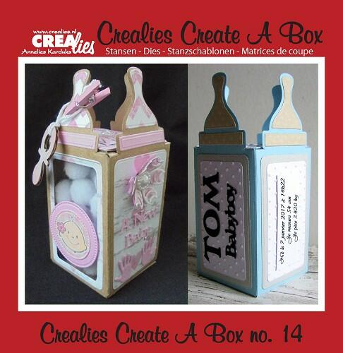 Dies Crealies -  Boite Biberon Baby Bottles Box n°14