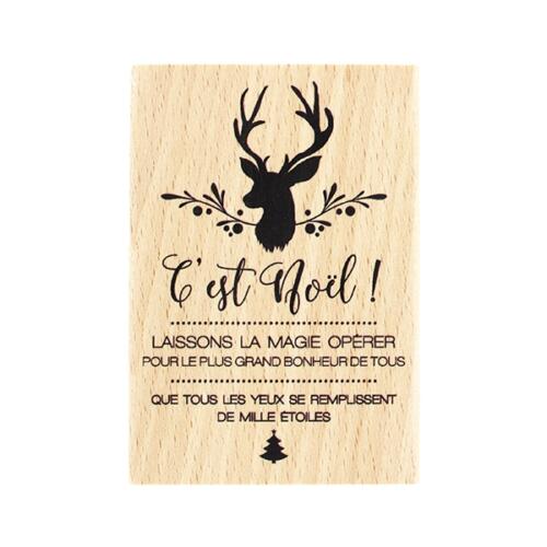Tampon Bois Florilèges Design - Collection Noël - Noël aux 1000 Etoiles