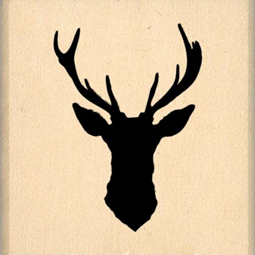 Tampon Bois Florilèges Design - Collection Noël - Cerf Silhouette