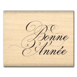 Tampon Bois Florilèges Design - Collection Noël - Année Elégante