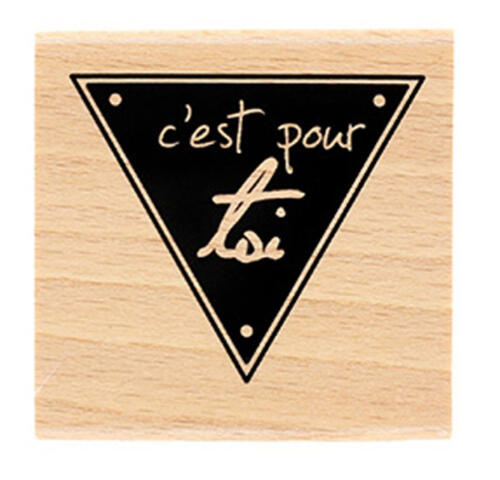 DESTOCKAGE - Tampon Bois Florilèges Design - C'est Pour Toi