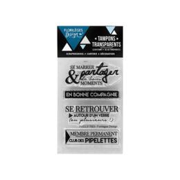 Tampon Clear Florilèges Design - Capsule Alter Ego Août  2017 - Bonne Compagnie 