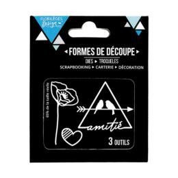 Dies Découpe Florilèges Design - Capsule Alter Ego Août 2017 - Douce Amitié
