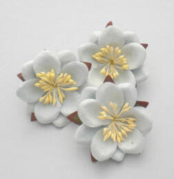 Fleurs en Papier - FLEURS DE CERISIER du Japon Bleu Pâle (x3)