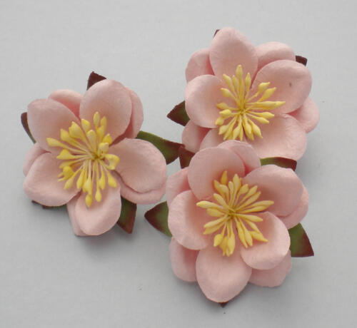 Fleurs en Papier - FLEURS DE CERISIER du Japon Rose Pâle (x3)