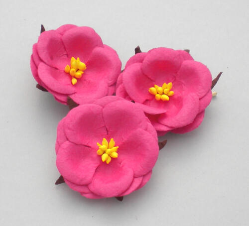 Fleurs en Papier - PEONIES Fuchsia (x3)