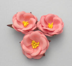 Fleurs en Papier - PEONIES Vieux Rose (x3)