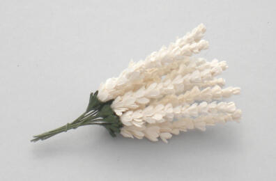 Fleurs en Papier - BRIN LAVANDE Blanc (x10)