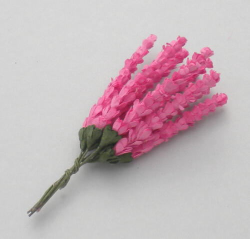 Fleurs en Papier - BRIN LAVANDE Rose  (x10)