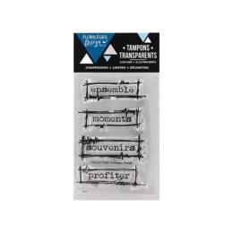 Tampon Clear Florilèges Designs - Capsule Miss Gribouille Septembre 2017 - Etiquettes à Gribouillis