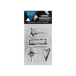 Tampon Clear Florilèges Designs - Capsule Miss Gribouille Septembre 2017 - Petits Gribouillis