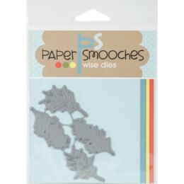 Dies Découpe Paper Smooches - Matrice découpe FEUILLES D'HIVER (x4)